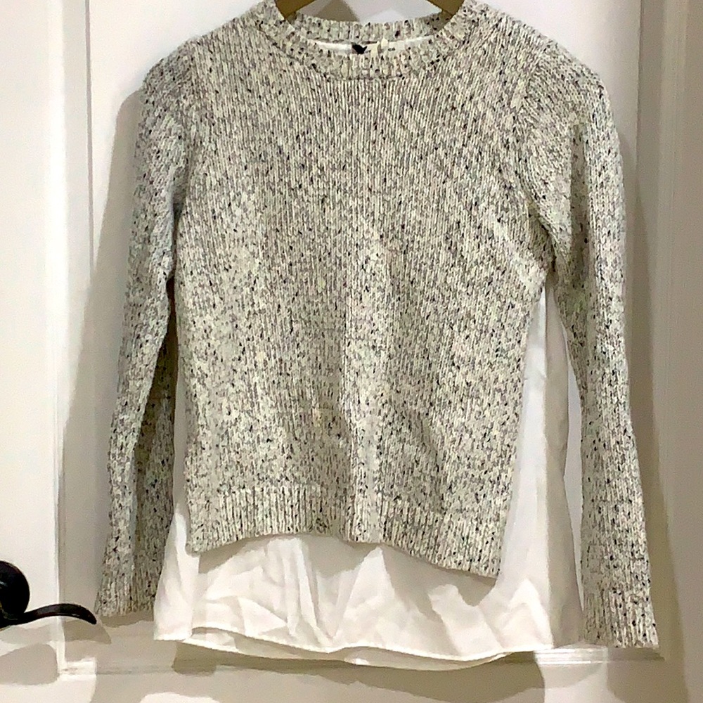Club Monaco layered sweater.